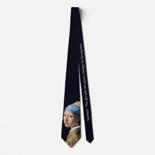 Cravate Fille avec une boucle d'oreille de perle
