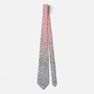 Cravate Fille Rose Gold Parties scintillant Argent Ombre D