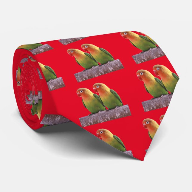 Cravate Fischer's Lovebird (Roulé)