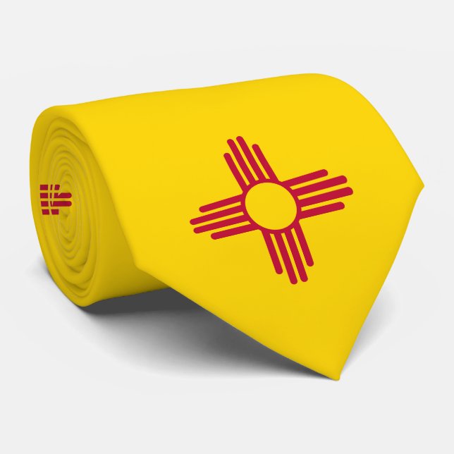 Cravate Flag du Nouveau-Mexique (Roulé)