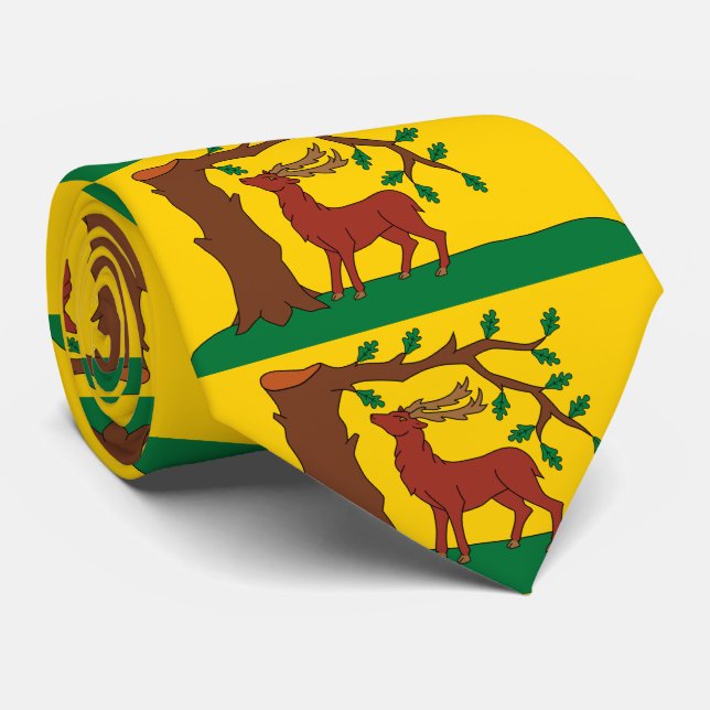 Cravate Flag of historic county of Berkshire Neck Tie (Roulé)