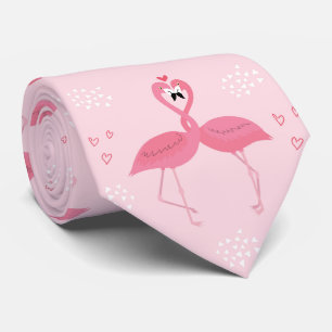 Cravate Flamants roses Valentine