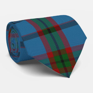Cravate Flannelle bleue rouge vert géant Tartan Plaid