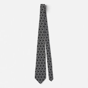 Cravate Flèche Chevron gris moyen