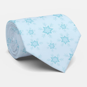 Cravate Fléchettes de neige, Bleu glacé, Fléchettes de nei