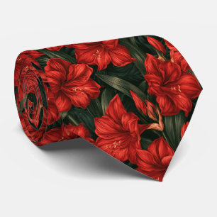 Cravate Fleur d'Amaryllis Mariage de vigneron