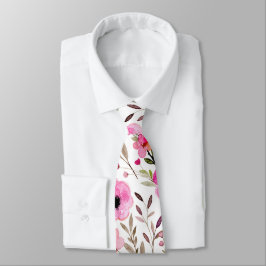 Cravate Fleur de cerisier Joli rose