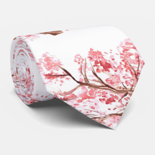 Cravate Fleur de cerisier Sakura Mariage rose