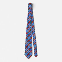 Fleur diamant géométrique rouge et bleu à deux côt