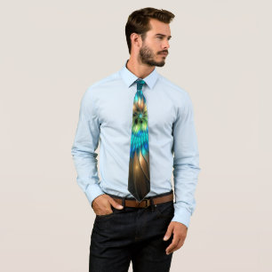 Cravate Fleur d'Imaginaire lumineux, Fractale Abstraite co