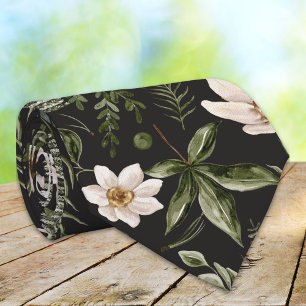 Cravate Fleur Folithe Aquarelle sans fil motif floral