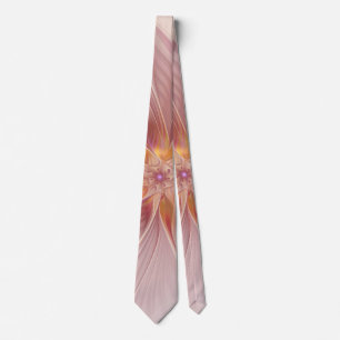 Cravate Fleur moderne d'abrégé sur floral rose mol rêve