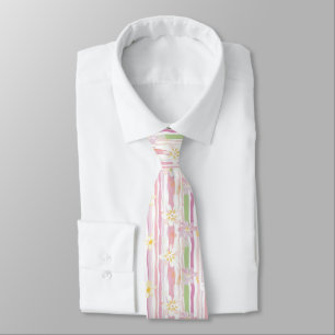 Cravate Fleur pastel rétro (9)