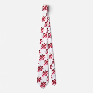 CRAVATE FLEUR ROUGE DE LISE