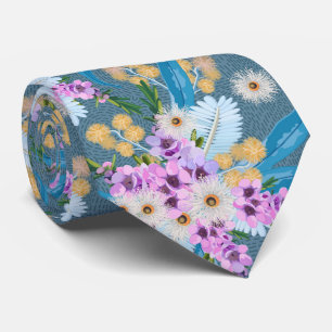 Cravate Fleur sauvage australien été