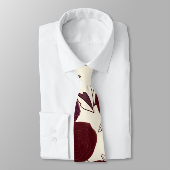 Cravate Fleurs (Attaché)