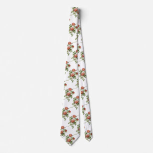 Cravate Fleurs Antiques Fleur Rouge de l'Amour par Redoute