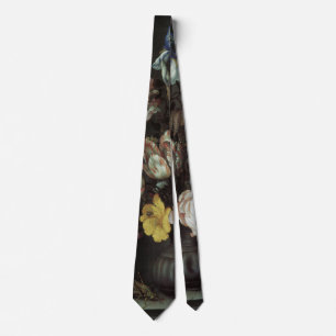 Cravate Fleurs baroques vintage par Balthasar van der Ast
