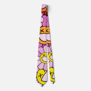 Cravate fleurs de Murakami