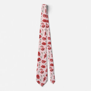 Cravate Fleurs de pavot