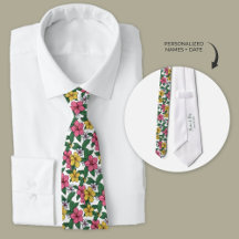 Fleurs d'Hibiscus hawaïens Groomsmen personnalisé