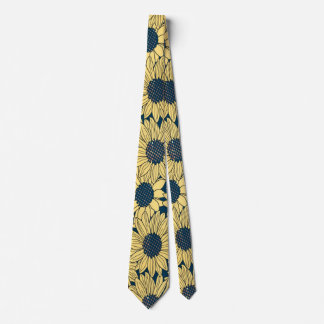 Cravate Fleurs jaunes