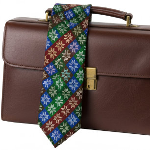 Cravate Fleurs Poinsettiennes Abstraites Chic, Fêtes