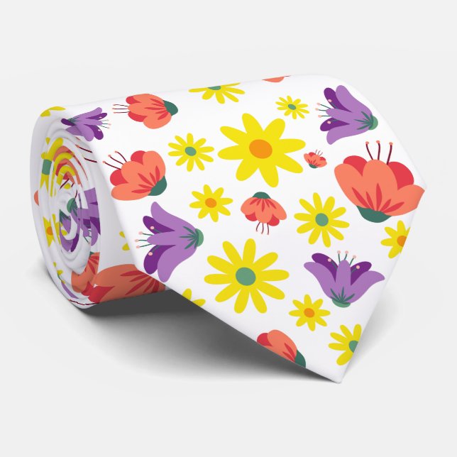 Cravate Floral (Roulé)