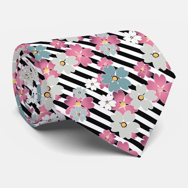Cravate Floral (Roulé)