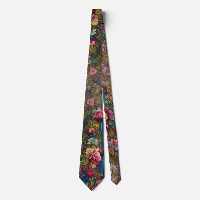 Cravate Floral en état de détresse (Devant)