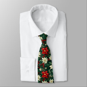 Cravate Floral Motif de Noël