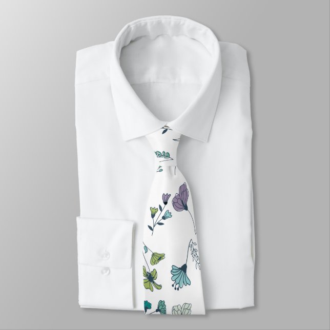 Cravate florale (Attaché)