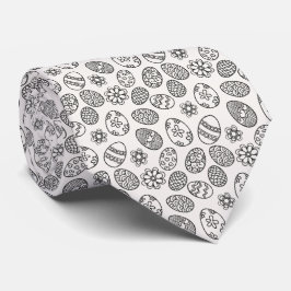 Cravate florale élégante du motif | d'oeufs de