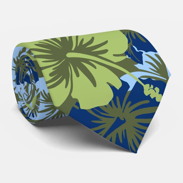 Cravate florale épique de Hawaïen de ketmie (Roulé)
