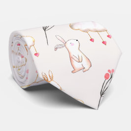 Cravate florale simple de Pâques | de motif de