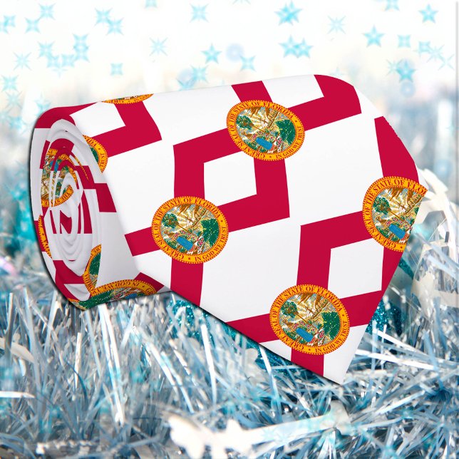 Cravate Floride Cravates, mode USA, Floride Drapeau (Créateur téléchargé)