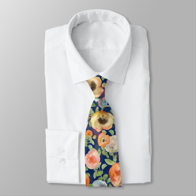 Cravate Flowers (Attaché)