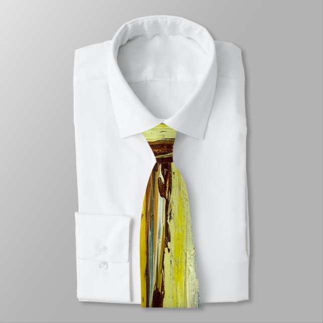 Cravate Flux de peinture Abstraits (Attaché)