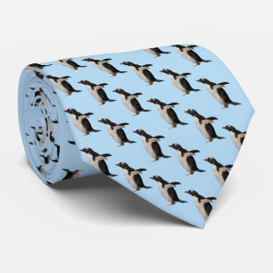 Cravate Folie Manchot (Bleu Clair)
