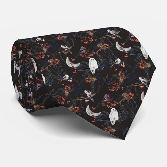 Cravate Forêt d'hiver (Roulé)