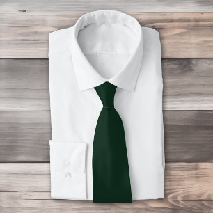 Cravate Forêt solide vert foncé