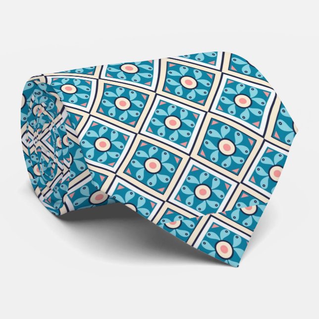 Cravate Foulard bleu (Roulé)