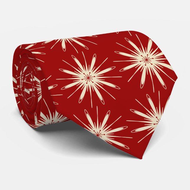 Cravate Foulard rouge à deux côtés (Roulé)
