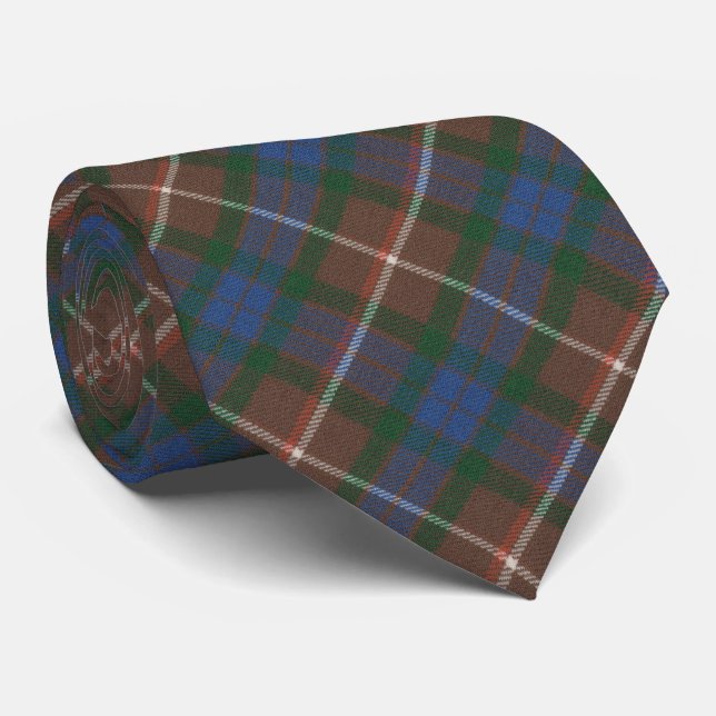 Cravate Fraser Chasse Ancien Tartan écossais (Roulé)