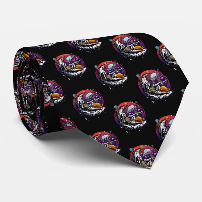 Cravate Fromage Space Moon (Roulé)