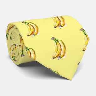 Cravate Fruit motif à la banane carrelée