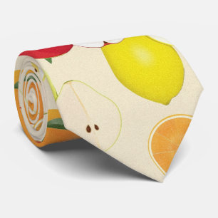 Cravate Fruit Pattern