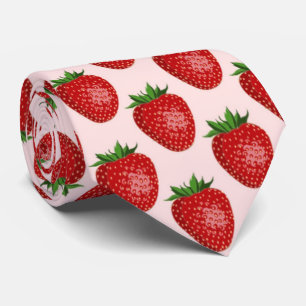 Cravate Fruits motif cool fraise