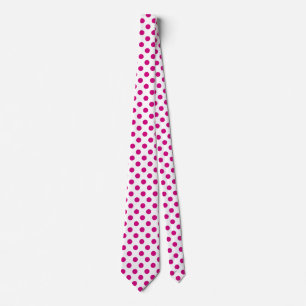 Cravate Fuchsia polka