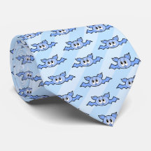 Fun Blue Cartoon Bats et Stripes. Éffrayant de nou